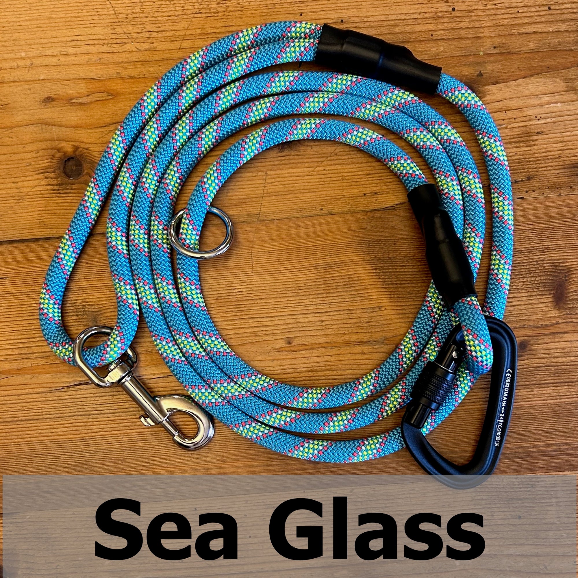 Hands-Free Standard Carabiner Leash - Sea Glass